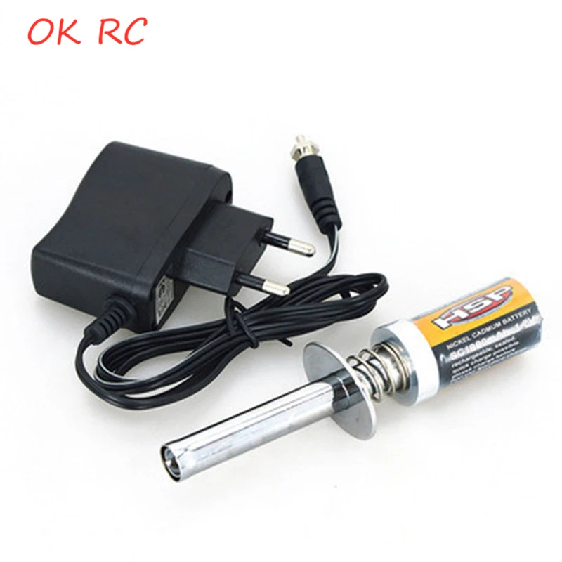 

1/10 1/8 RC Car RC Nitro 1.2 V 1800Mah Rechargable Starter Glow Plug Igniter Charger For Gas Nitro Engine HSP 80101