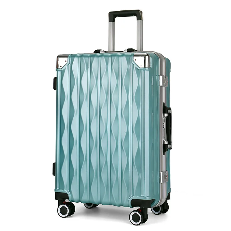 20, 24 дюйма, чемодан для багажа, wo, для мужчин, для посадки, Спиннер, чемодан, для мужчин, для путешествий, сумка для багажа на колесиках, чемодан для путешествий - Цвет: blue