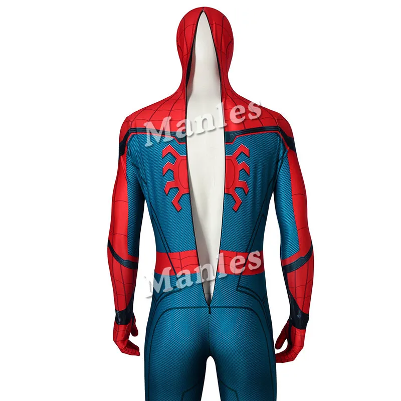 Spider-Man Homecoming Costume for Peter Parker Cosplay: Captain America Civil War Zentai Jumpsuit with Mask for Halloween Outfit image 3