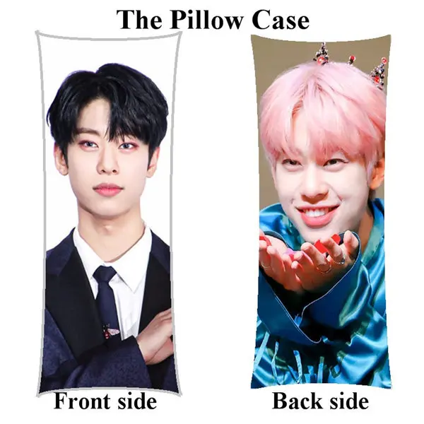 pillowcase Женские Kpop AB6IX девушка тела мультипликационным мотивом KimDonghyun Длинная Подушка Чехол Крышка - Цвет: pillowcase