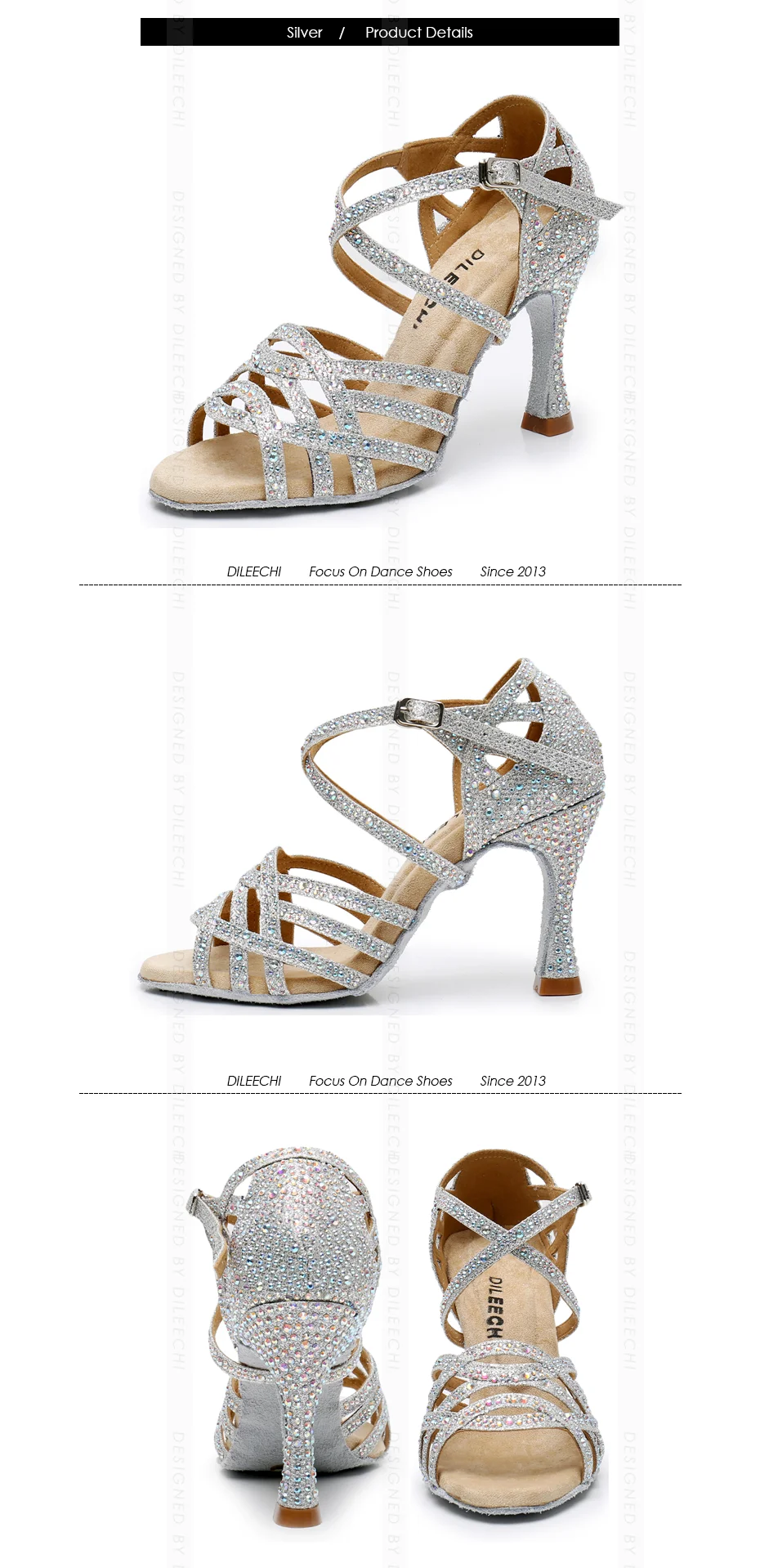 模特和鞋子展示-银色-2