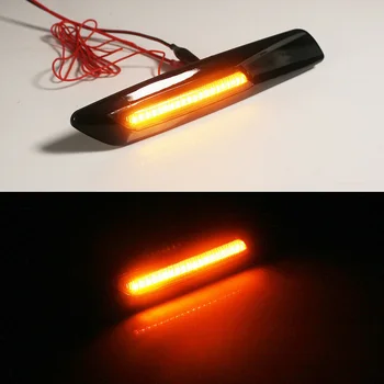 

Car Side Marker Lights Left+right Smoked Lens Fender Replacement Parts