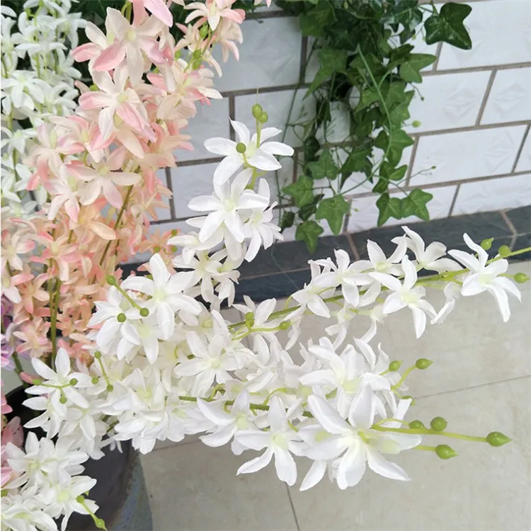 10 шт. поддельные длинные Стволовые Oncidium(5 стеблей/piec) 39,3" Длина искусственная Орхидея для свадьбы дома декоративные искусственные цветы
