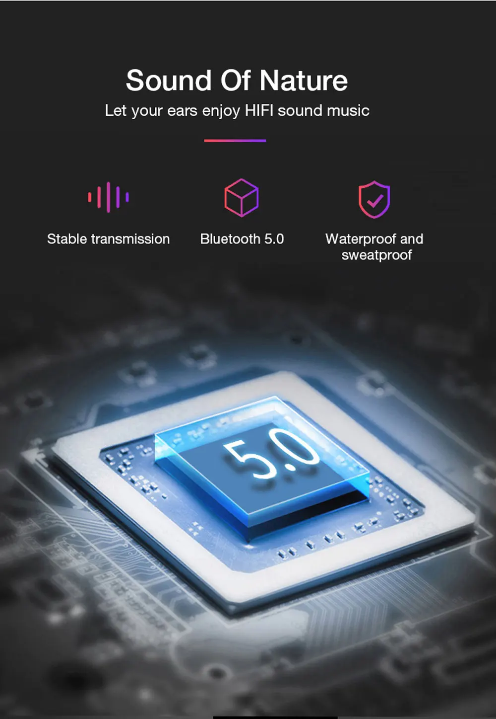DT-5 TWS, беспроводные Bluetooth наушники, Bluetooth 5,0, стерео, водонепроницаемые, мини наушники, HD вызов, 2000 мА/ч, зарядка, кабина для телефона