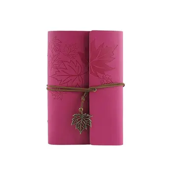 

Leather Writing Journal Notebook, Classic Spiral Bound Notebook Refillable Diary DXAC