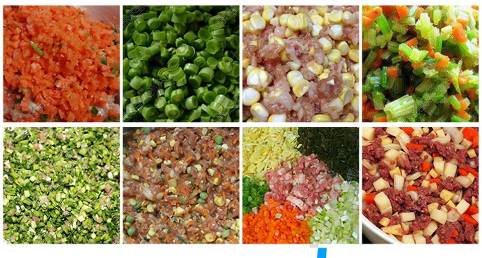 HLQ8 5.5L Коммерческая электрическая машина для резки пищевых продуктов алюминиевый сплав магния нож для еды смеситель с лезвием из