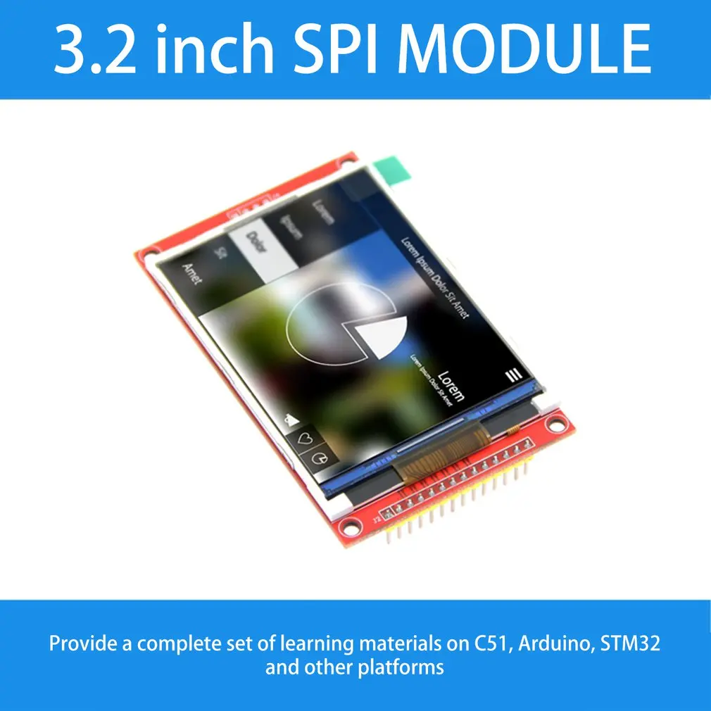 3,5 дюймов TFT SPI серийный ЖК-дисплей Разрешение 480*320 3,5 inch ЖК-дисплей Дисплей модуль с SD слот для карт памяти 3,3 в-5 в Драйвер IC ILI9488