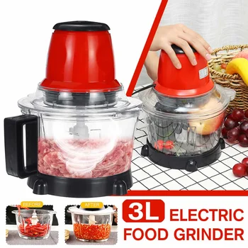 

2L/3L Electric Meat Grinder Spice Garlic Chopper Electric Food Processor Household Grinder Kitchen Vegetable Meat Slicer Cutter