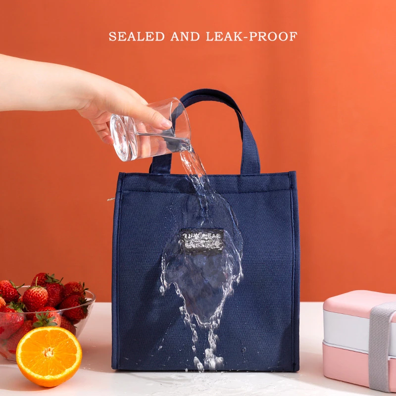 Borse per il pranzo isolate alla moda per uomo e donna Bento Box Organizer Borsa frigo impermeabile per cibo e bevande da campeggio_voghion.com