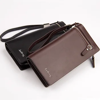 

Fashion Europe And America Men's Long Wallet Long Handbag Multifunction Zipper Phone Case