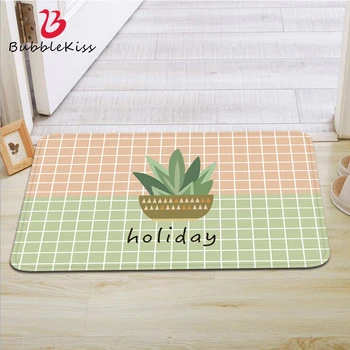 

Bubble Kiss New Plant Pattern Living Room Carpet Korean Style Rug Wear-Resistant Soft Doormat Home Bedroom Decor Non-Slip Carpet