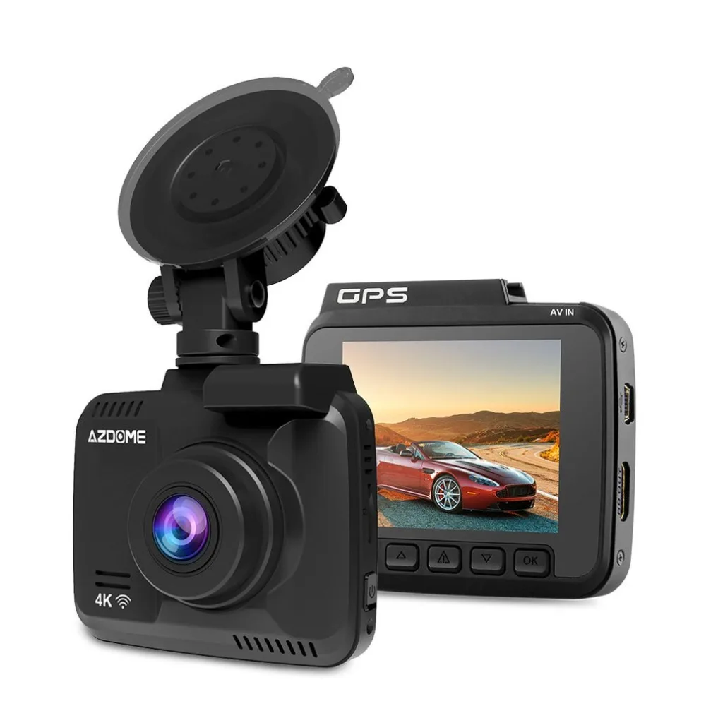 AZDOME GS63H одна камера Автомобильный видеорегистратор Встроенный Wifi Gps g-сенсор камера 170 супер широкоугольный объектив 4K Ultra HD Wdr рекордер вождения