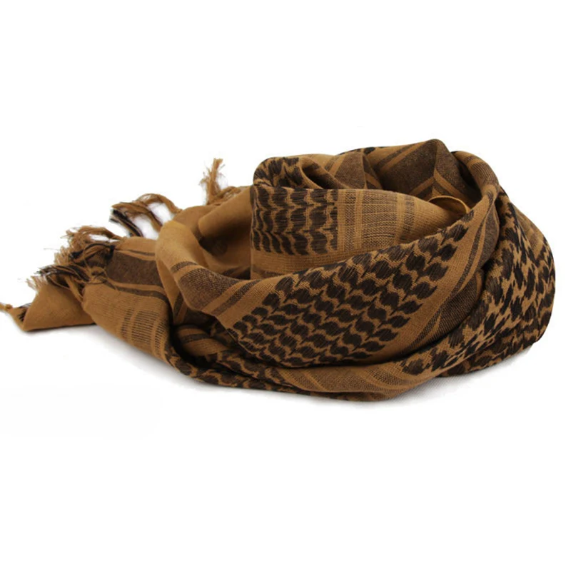 Открытый тактический военный пустынный арабский шарф с кисточками Shemagh Scarve шейный платок на шею головной убор походный страйкбол стрельба аксессуары