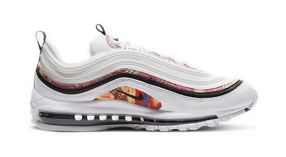 Original Cushion Jogging Shoes Nike Air Max 97 White Red Women's Sneakers Breathable Unisex Nike Airmax 97 Men Running Shoes
