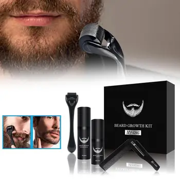 

Professional Beard Growth Kit Hair Growth Enhancer Essential Set Care Nourishing Beard Set Oil Beard Comb Growth Wit Y0U7