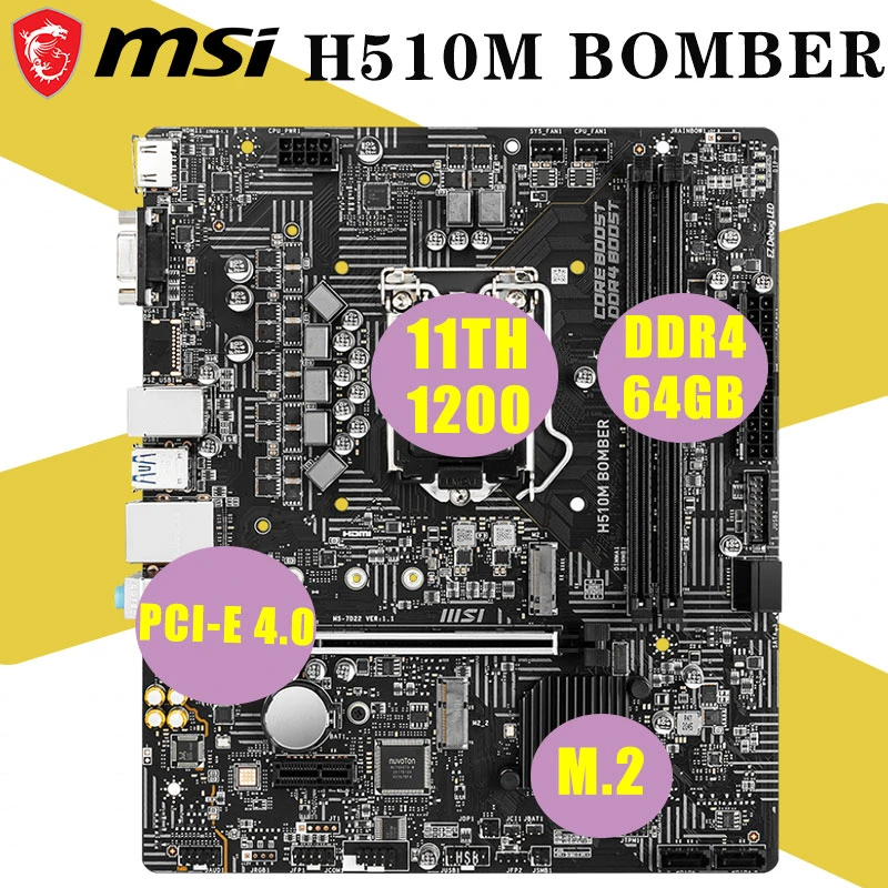 Msi h510m bomber