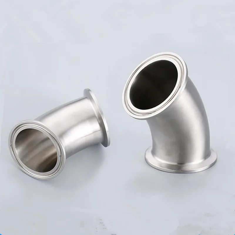 

38 мм O/D 1,5 "Tri Clamp 304 нержавеющая сталь санитарный наконечник 45 градусов колено трубы фитинги для Домашнего Пива