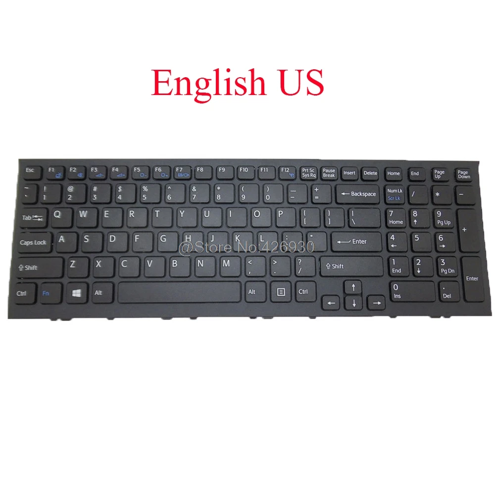 Клавиатура US для ноутбука SONY VAIO VPC-EH VPCEH 148970871 AEHK1H00010 V116646E 148971355 AEHK1700081 английская