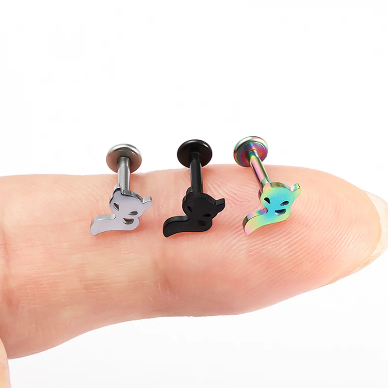 1pcs Steel Lip Percing Studs Alien Anchor Labret Piercing Rings Versatile Ear Tragus Earring Ear Cartilage Piercing Jewelry 16g Aliexpress Jewelry Accessories