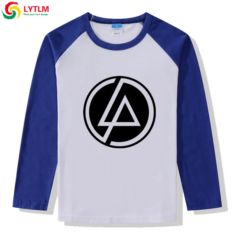 LYTLM Linkin Park футболка Garcon/детская одежда осенний детский пуловер с длинными рукавами Топы, зимняя одежда для маленьких девочек топ для маленьких девочек - Цвет: CXCJ LYCRA Blue
