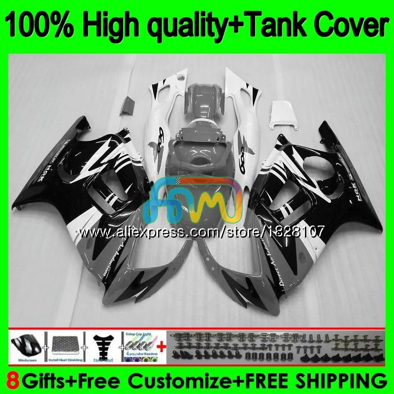 Майка комплект для HONDA CBR600FS CBR600F2 1991 1992 93 94 1BS. 311 CBR600 F2 Топ серый, черный цвет CBR 600 FS 600F2 91 92 1993 1994 обтекатель