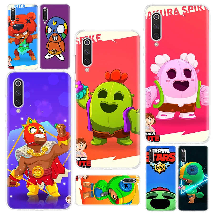 

gBrawl Stars Casing Phone Case For Xiaomi Redmi Note 7 6 Pro 5 4 4X K20 7A Y3 S2 5A 6A 7A 9 Phone Case Cover