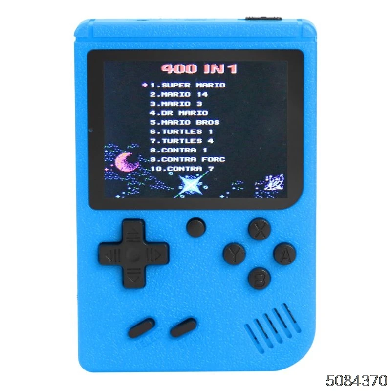 4NB701339-BL 3 inch Handheld Retro FC Game Console 400 Games Built-in 8 Bit Game Player - Цвет: 4NB701339-BL
