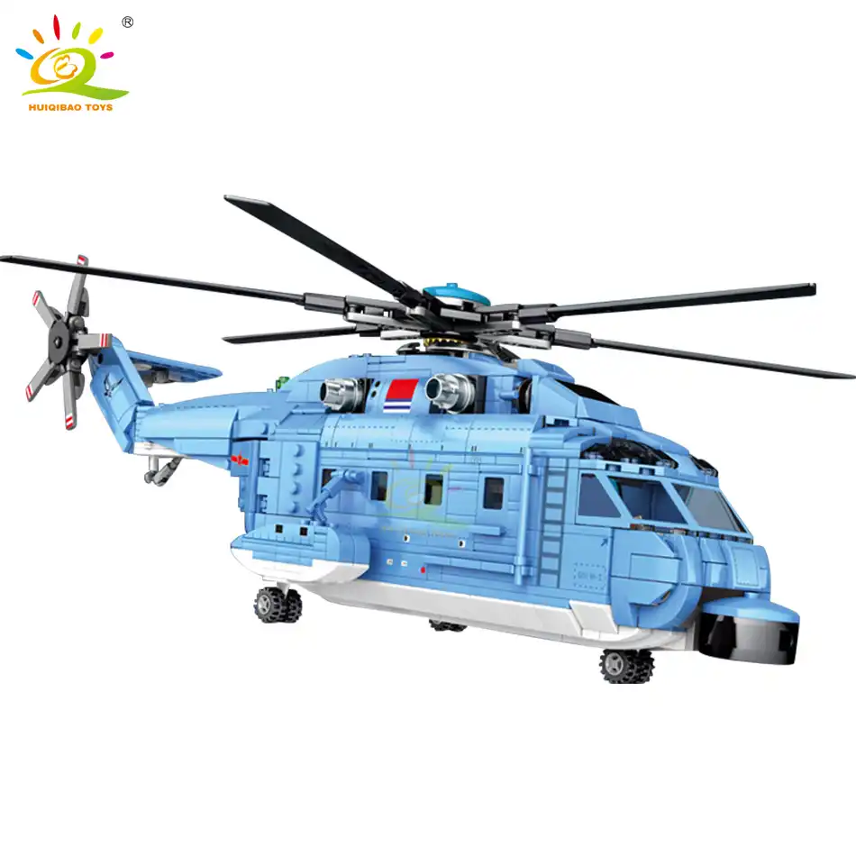 908PCS Type 18 Purpose Helicopter Building Blocks Bricks Figure Toy Model