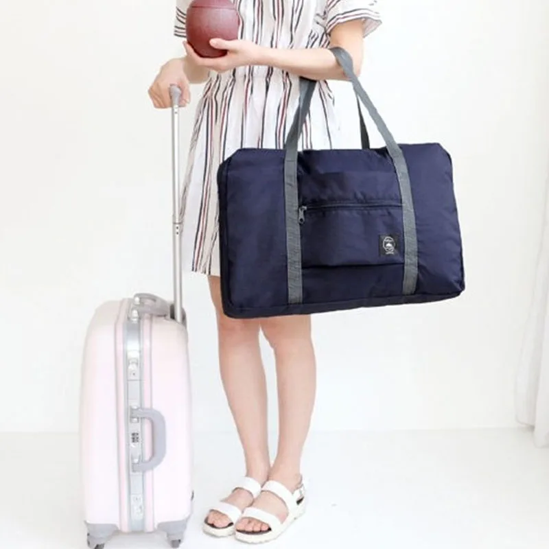 1Pc New Hot Sale Large Casual Waterproof Travel Bag Clothes Capacity Shoulder Bag Foldable Handbag Duffle Bag Durable Travel Bag