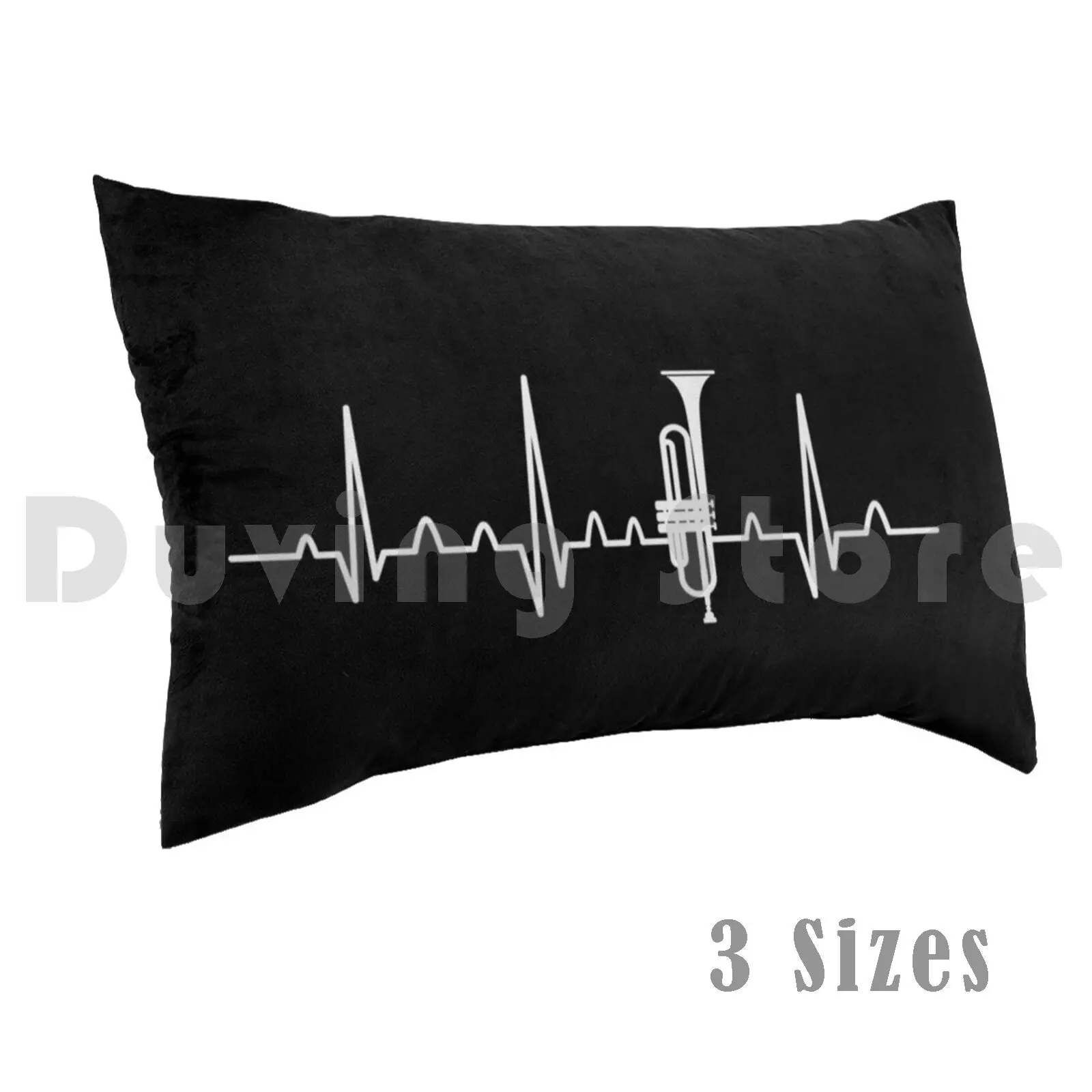 

Trumpet Heartbeat Trumpeter Musician Marching Band Pillow Case Printed 50x75 Orchestra Trumpet Trumpet Player