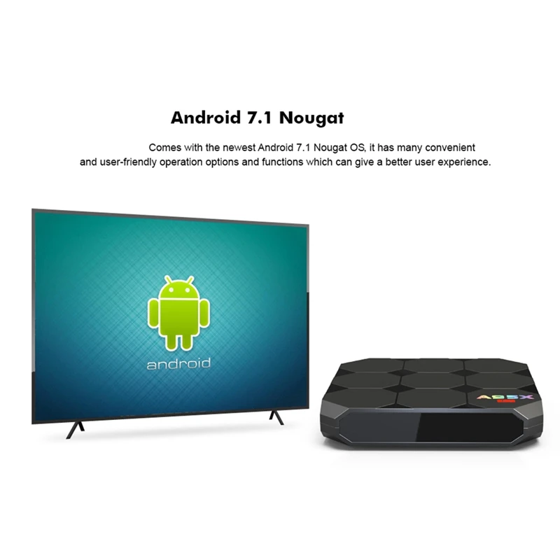 A95X R2 ТВ коробка Amlogic S905W 2,4 ГГц 4K WiFi Android 7,1 домашний медиа плеер с вилкой ЕС