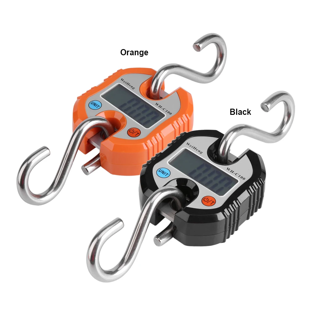 

Mini Heavy Duty Portable Electronic Digital Hook Hanging Crane Scale Industrial Balance Weight 150kg / 50g Double Precision