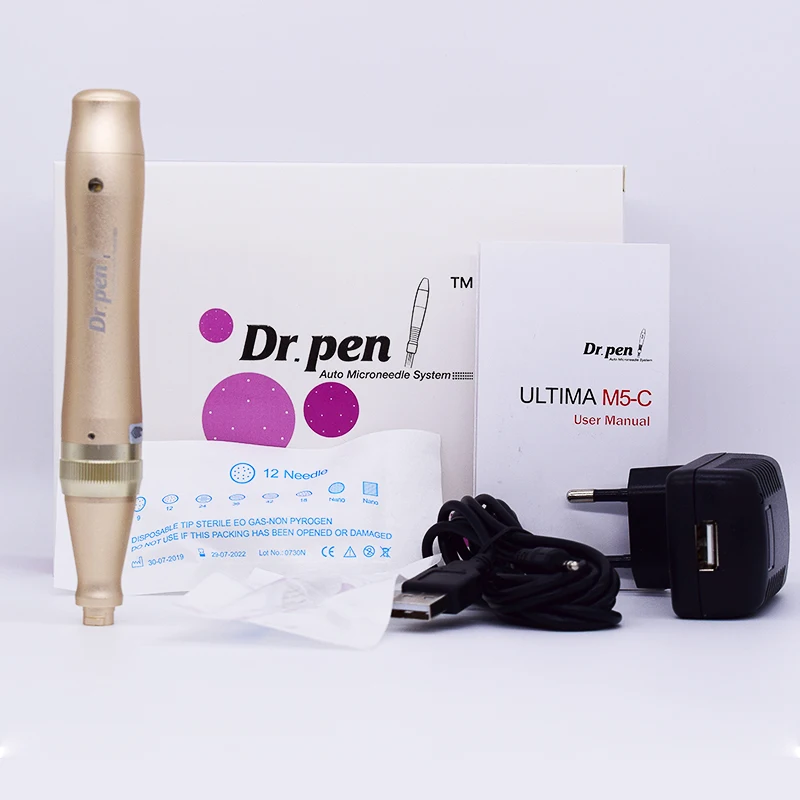 Проводная электрическая ручка Dr. pen M5-C, автоматическая Дерма ручка, игольчатые картриджи, макияж, тату, наконечники для Ultima, электрическая микроигла, терапия
