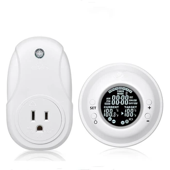 

RF-200N RF Wireless Thermostat Programmable Room Temperature Controller EU Plug
