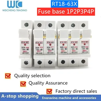 

Factory direct high-quality fuse base RT18-63X with lamp 14*51 three-pole rail type fuse holder 1P2P3P4P