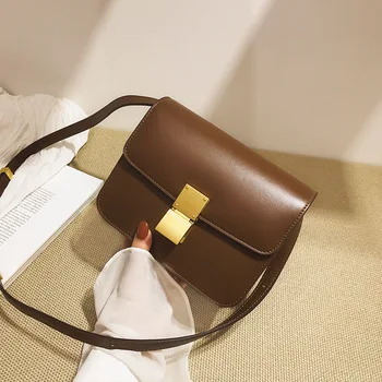 

2020 Spring and Summer New Women's Bag Retro Square Bag Shoulder Bag Cross-Body Square Sling Bag Retro Stewardess Bag