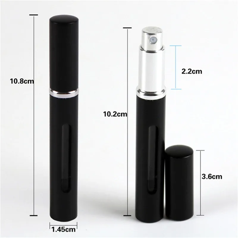5ml Portable MiniTravel Refillable Perfume Atomizer Bottle Perfume bottle For Spray Scent Pump Case Empty Cosmetic Containers