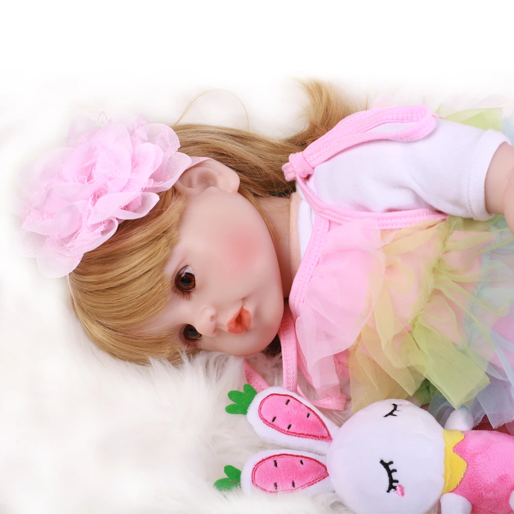 2" тканевые куклы Reborn Baby, новая мода, реалистичные, милые, очаровательные щеки, платье для девочек, детские игрушки, игрушки для детей