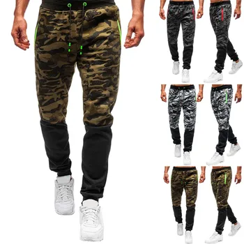 

Men Zipper Camouflager Overalls Casual Pocket Sport Work Trouser Pants streetwear pantalones hombre Sweatpants joggers plus size