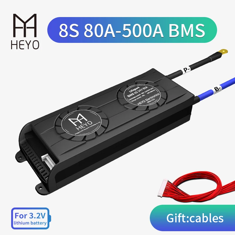 HEYO 3 2 V 18650 литий защиты общего Порты и разъёмы с вентилятором Батарея доска 80A 100A