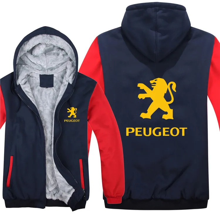 Логотип peugeot, толстовки, куртка, зимний мужской пуловер, Мужское пальто, повседневная шерстяная подкладка, флисовые толстовки peugeot