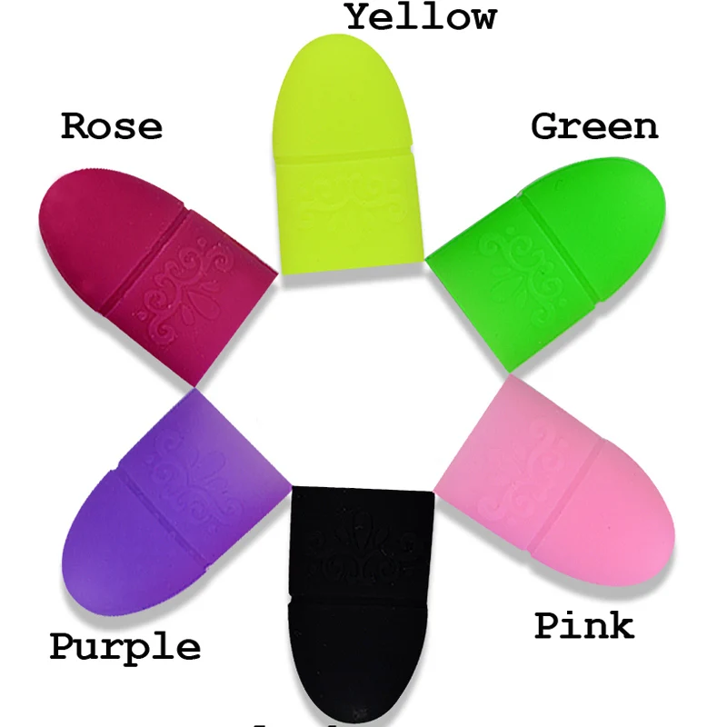 Nail Polish Remover Gel Debonder 5Pcs Wearable Soakers Pad Holder Reusable Silicone