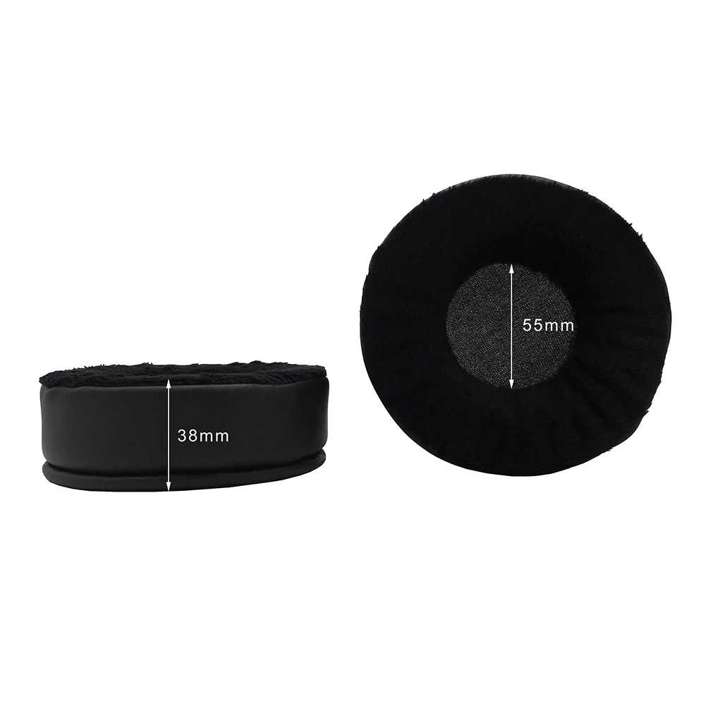 KQTFT Velvet Replacement EarPads for Monoprice Modern Retro Headphones Ear Pads Parts Earmuff Cover Cushion Cups
