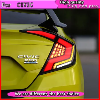 

Car Styling for HONDA CIVIC X 10th TAIL Lights LED Tail Light LED Rear Lamp DRL+Brake Trunk LIGHT Automobile Accessories