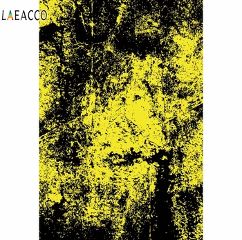 

Laeacco Vintage Grunge Wall Graffiti Yellow Black Photography Backgrounds Seamless Scene Photographic Backdrops For Photo Studio