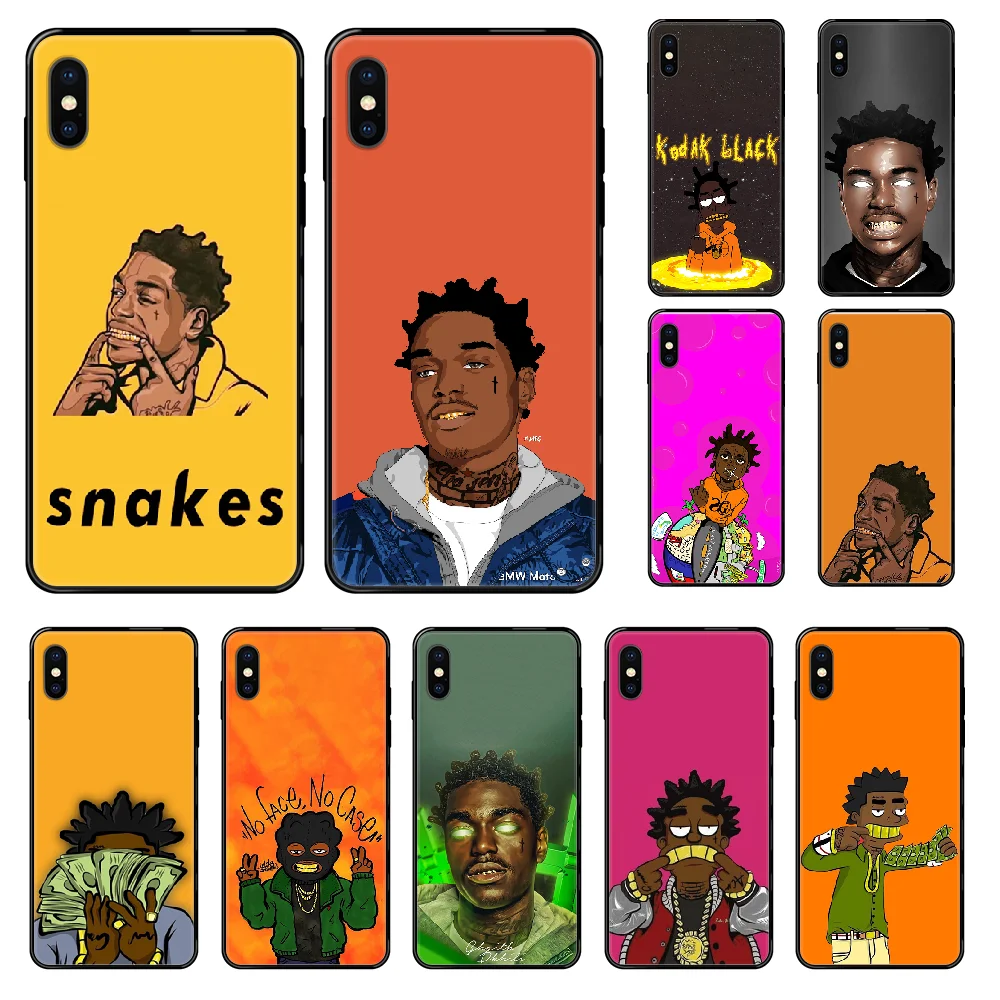 kodak black rap singer Phone case For iphone 4 4s 5 5S SE 5C 6 6S 7 8 plus X XS XR 11 PRO MAX 2020 black art prime fashion Etui