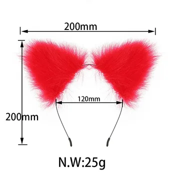 Cute Fox Tail Anal Plug Cat Ears Headbands Set Adult Games Nipple Clip Neck Collar Erotic Cosplay Sex Toys For Women 3