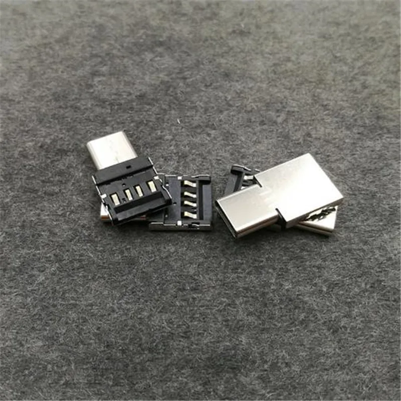 100pcs OTG Adapter Data Cable Type C TO USB OTG Cable C Universal USB Phone Android 2