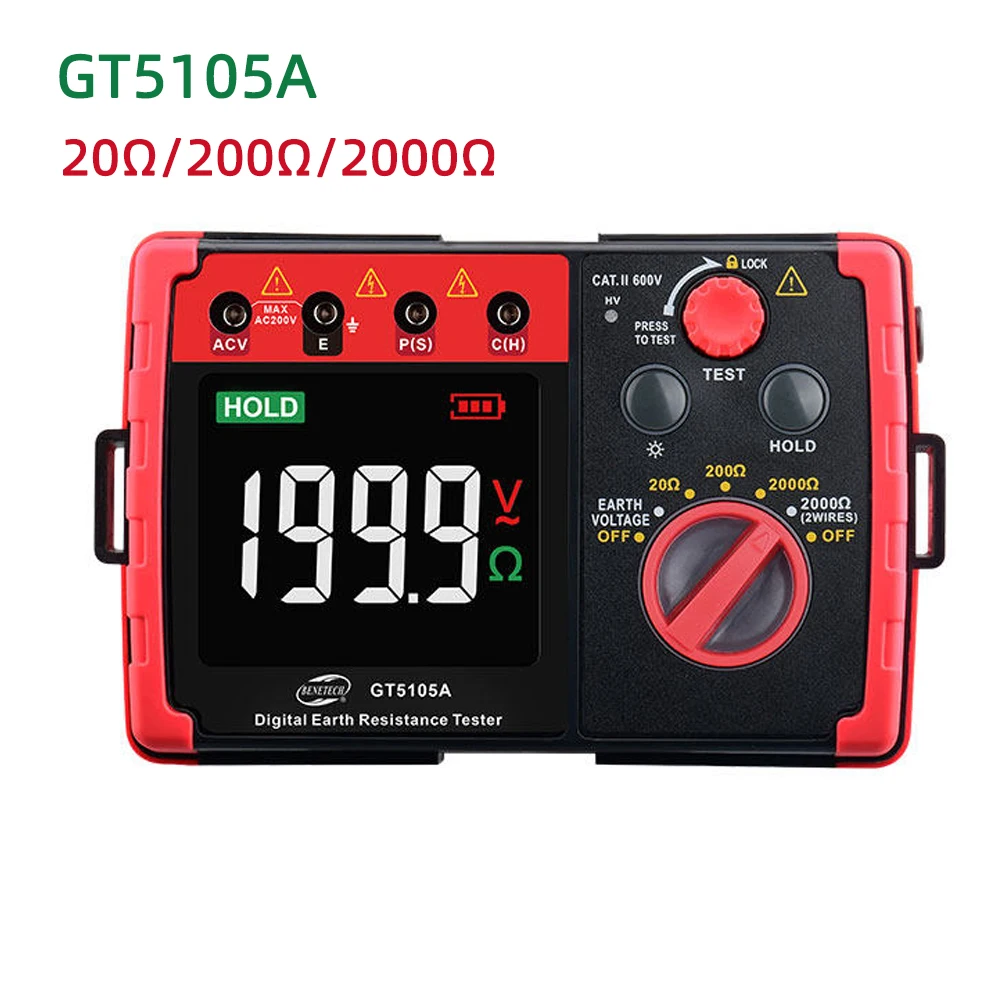 High Precision Gt5105a Digital Resistance Tester Megohmmeter Grounding