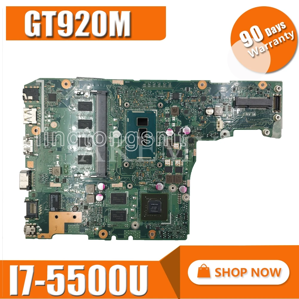 

New! Akemy X302LJ MAIN_BD._4G/I7-5500U/AS GT920M V2G Motherboard For ASUS X302L X302LA X302LJ Laptop Mainboard 100% Tested